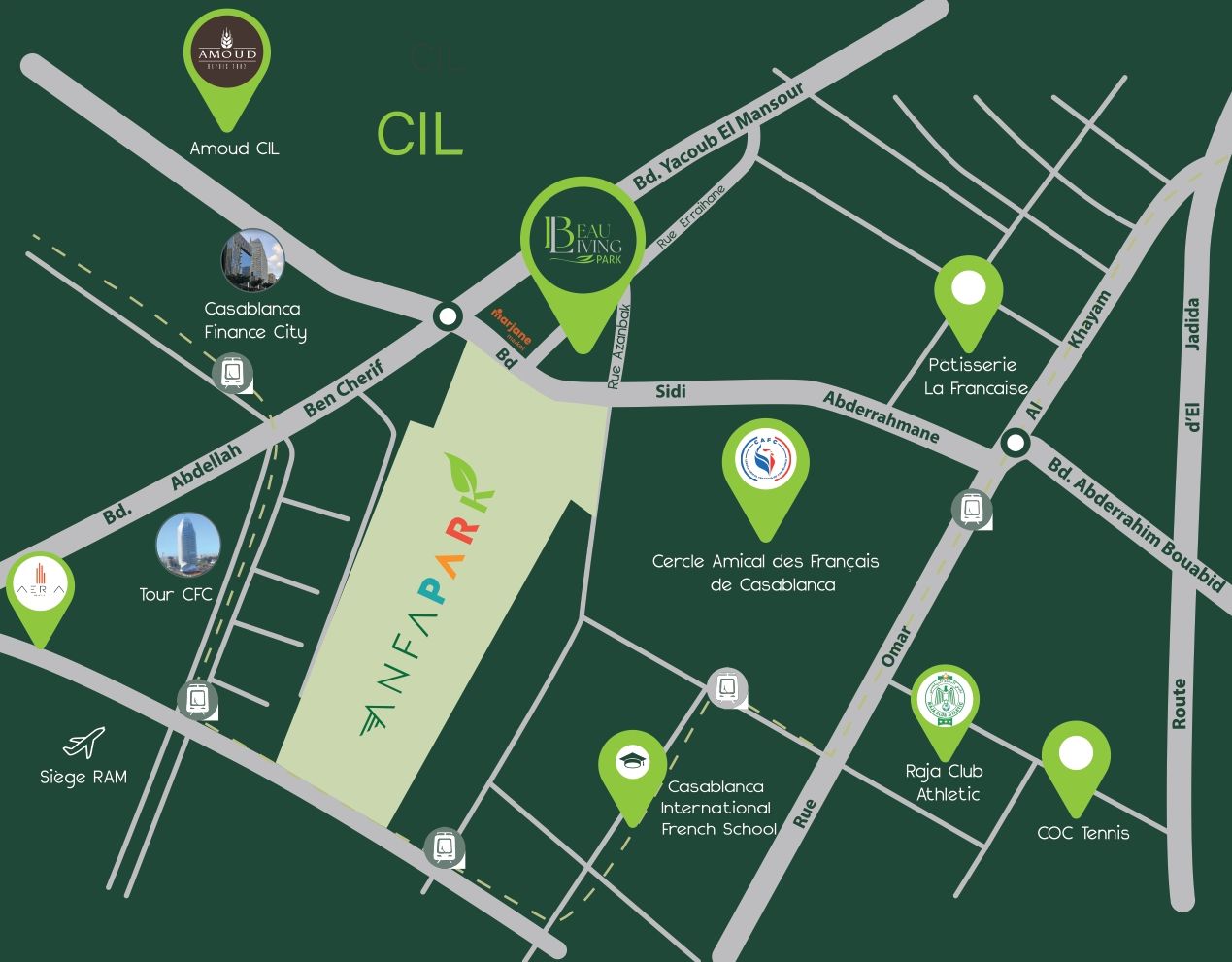 plan de situation beau living park